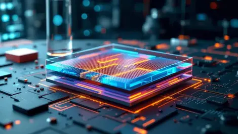 Graphene sheet structure quantum device transparent layers atomic patterns lab