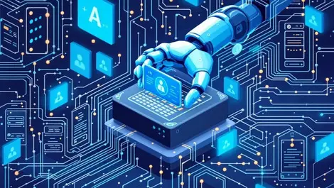 Robotic arm repairing computer servers autonomous ai fixing vulnerabilities