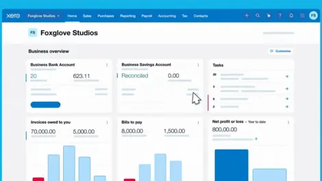 New xero homepage