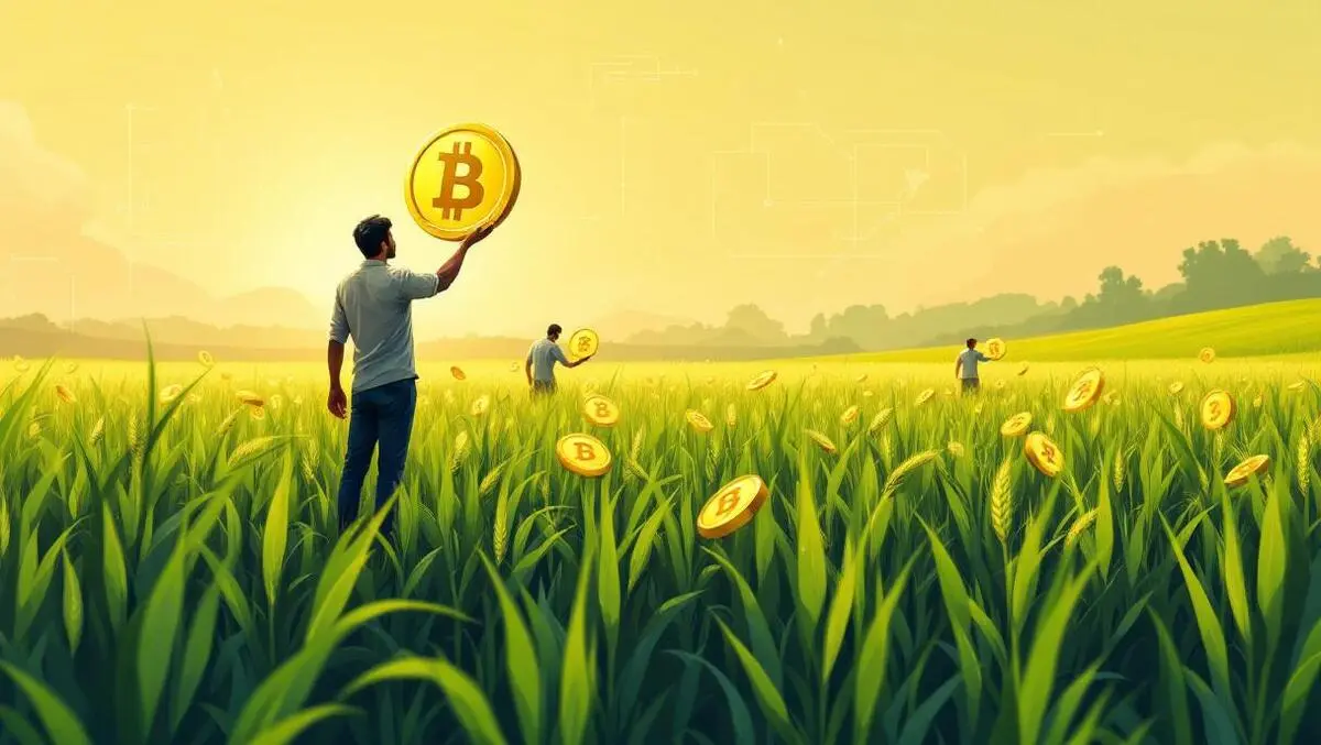 Indian farmers wheat field blockchain tokenisation trade finance