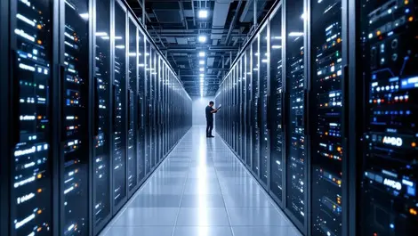 Modern data center aisle amd accelerators rocky linux cluster install